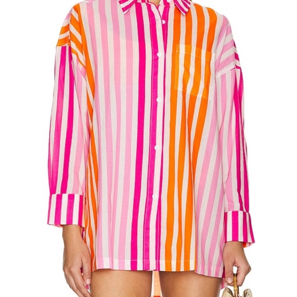 Beach Riot Alexa Top in Sunset Stripes - Picture 2 of 7